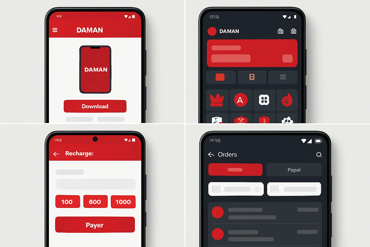 Daman Game Android screen